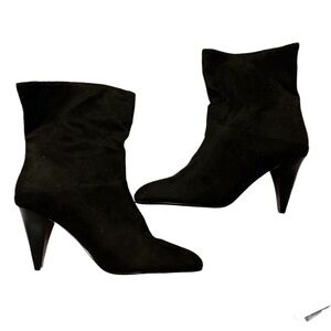 Express Faux Suede Heeled Ankle Boot 8